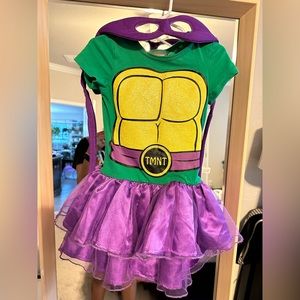 Teenage Mutant Ninja Turtles Donatello costume girls dress size XS 4/5 kids